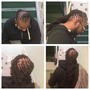 Locs w/ shaved sides and back Retwist with Two strand twist