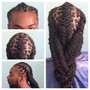 Double Strand Twist w/ Cornrows