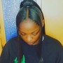 Sew in ponytail