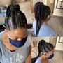 Med KnotlessBox Braids mid back anything pass is higher than 200.00