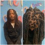 Loc ReTwist ( half head , sides shaved