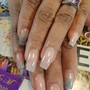 Acrylic Med. set w/polish only