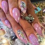 Blinged Out Nail add large stones +5