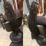 Small Knotless Box Braids