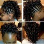 Mohawk Updo (natural hair)