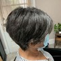 Woman's short hair