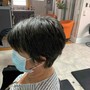 Woman's short hair