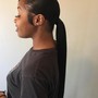 Add stitch braids to ponytail