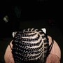 Medium Individual Box braids w/Heart design.