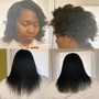 Wash  blowdry style (relaxed hair)