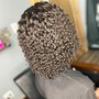 Shampoo blow dry curl (natural hair )