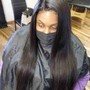 Tighten sew in only