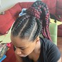 Smedium  Knotless Braids (Mid back length)