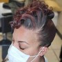 Updo: Relaxed Hair (simple ponytail, pinup style) Hair not included.