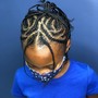 Kids braids without weave