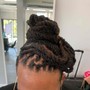 Cornrows with hair added