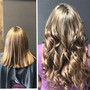 Root touch up, cut and style