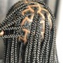 Mermaid Knotless Box Braids (medium size)