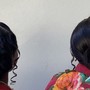 Sleek ponytail with frontal