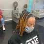 Loc Knots short hair