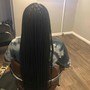 Medium knotless braids