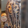 Retwist and 2 strands ear length