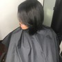 Cocktail cut(relaxer,cut and color)