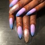 Acrylic Nails Colour Short