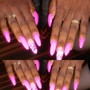 Acrylic Nails Colour Short