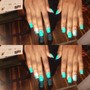 Acrylic Nails Colour Short