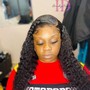 lace Front Sew In & Shampoo( body wave add curls to service)