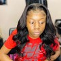 lace Front Sew In & Shampoo( body wave add curls to service)