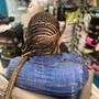 Feed inCornrows (larger braids)