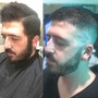 Short haircut/beard trim/style