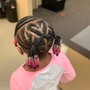 Kid’s 10 and under (Braids with beads)