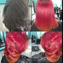 Color for short hair (above ear) &amp; style