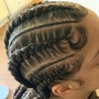 5- Feed In Braids $75