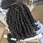 Small Natural kinky human hair twist