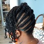 Pixie Braids with hair