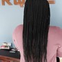 Large (7 braids) Feed in Braids weave included