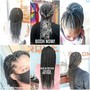 Pixie Braids with hair