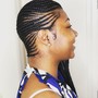 Half head 2 strand twist style