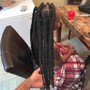 Medium knotless Braids