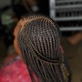 Med knotless braids