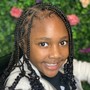 Kid's Large Box Braids (Natural Hair) No Hair added