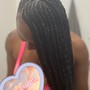 Small Triangle Box Braids