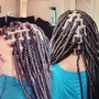 Large Knotless Box Braids