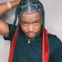 Men/Boys Box Braids/Two Strand Twist (shoulder length or shorter)