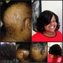 Partial Sew In / nape to top of the ear