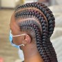 Feed In Braids large (4-6 braids)